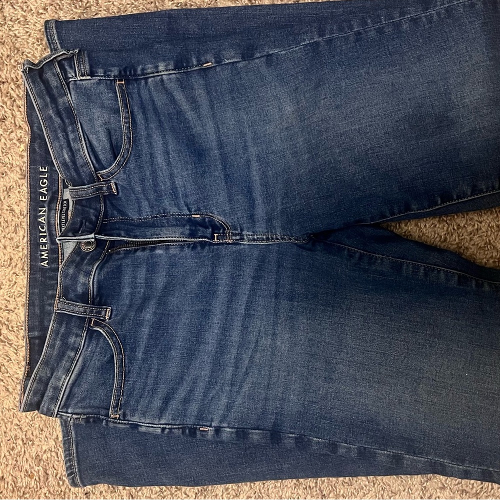 American Eagle Outfitters High Rise Blue Jeans Classic Style